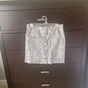 White House Black Market Snakeskin mini skirt